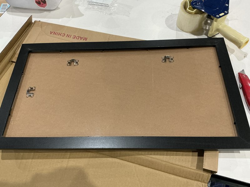Condition photo showing Good Condition for lavie home 12x24 picture frame black, panoramic picture frame for wall decoration, classic black minimalist style suitable for decorating houses, offices, hotels?1 pack? 12x24 black