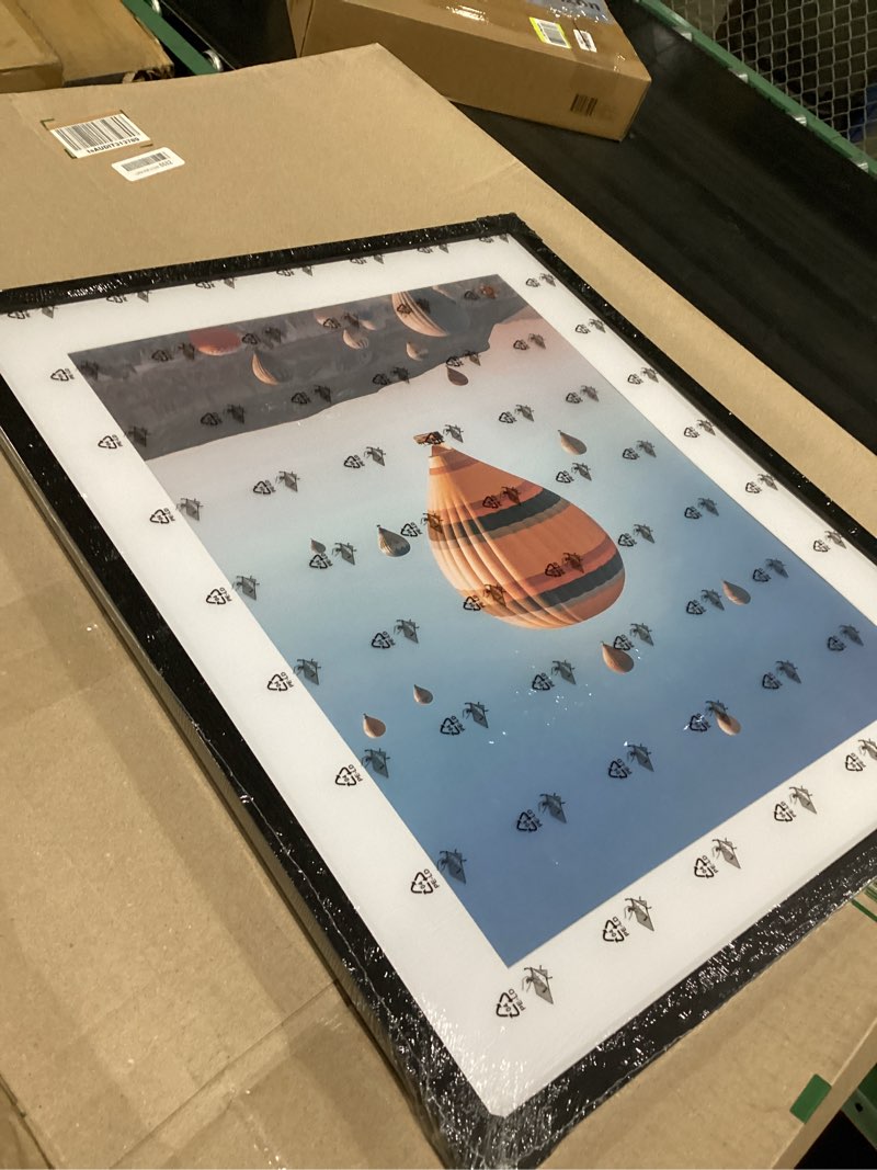 Condition photo showing Good Condition for jcjmy 20x24 picture frame with 16x20 mat, display photo 16x20 with mat or 20 x 24 without mat, wall hanging large 20 by 24 poster frame with plexiglass, black black 20x24 inch