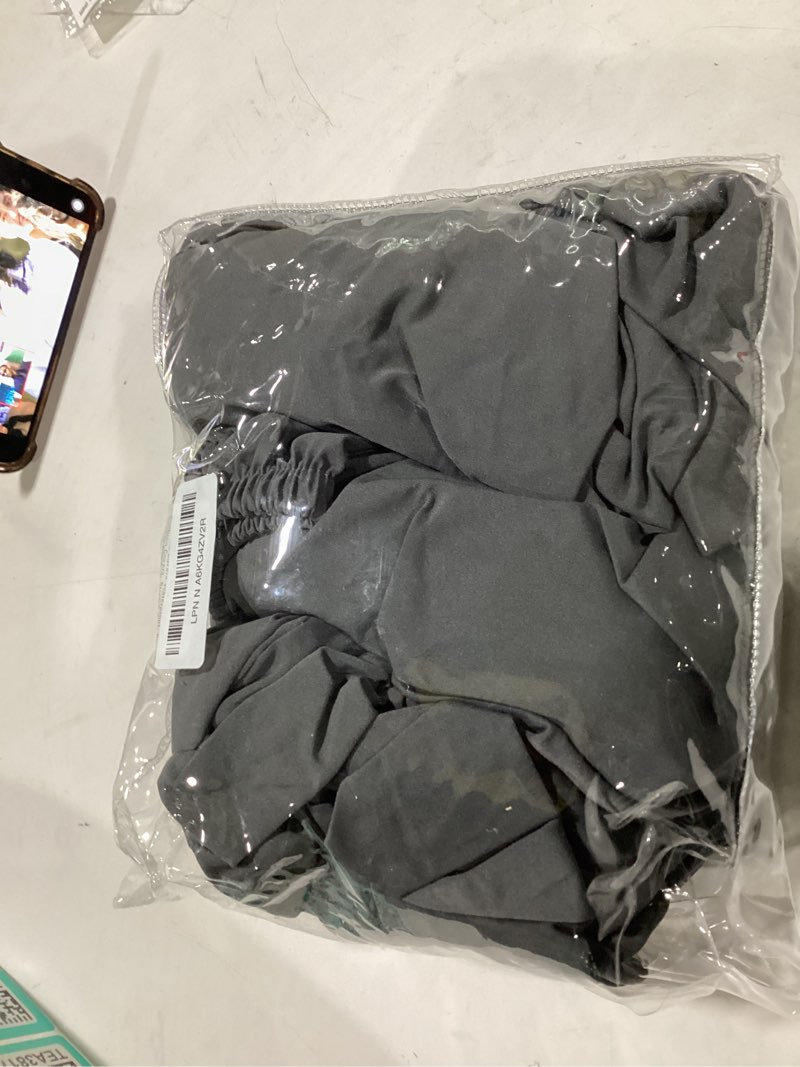 Condition photo showing Good Condition for 8Pcs Outdoor Cushion Covers, Patio Cushion Covers,Stretch Elastic Slipcovers, Replacement Washable & Reusable Furniture Protector for Patio Couch (Grey,Cover Only) 8Pcs-Solid color Grey