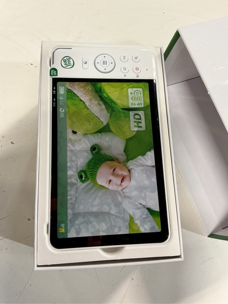 Condition photo showing Good Condition for leapfrog lf920hd video baby monitor with 7" hd screen - 720p color night vision, 360° pan tilt 8x zoom, temperature & humidity sensor, lullabies, 1000ft range - no wifi needed 1 camera