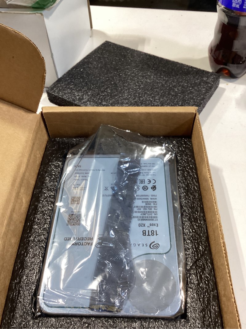 Condition photo showing Good Condition for seagate exos x20 18tb 7200 rpm 512e sata 6gb/s 3.5" enterprise hard drive - st18000nm003d (renewed)