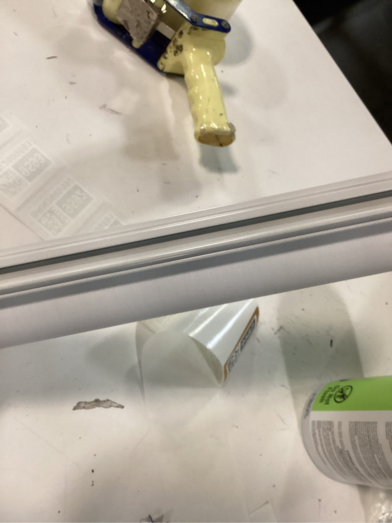 Condition photo showing Good Condition for ChrisDowa Cordless Blackout Roller Shades for Windows, Striped Free-Stop Window Blinds with Privacy, Thermal Insulated Window Shades for Home, Office and Door. White, 35" W x 72" H 35"W x 72"H White
