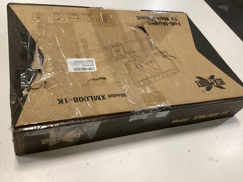 Condition photo showing New/Like New for usx mount full motion tv wall mount for most 42-90 inch flat screen/led/4k, tv mount bracket dual swivel articulating tilt 6 arms, max 16" wood studs, vesa 600x400mm, holds up to 132lbs