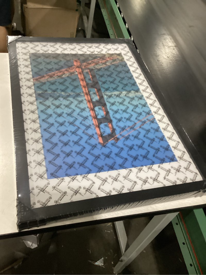 Condition photo showing New/Like New for pealsn 20x30 picture frame set of 2, display pictures 18 x 24 with mat or 20 x 30 without mat for wall mounting display, poster frames, black black 20x30