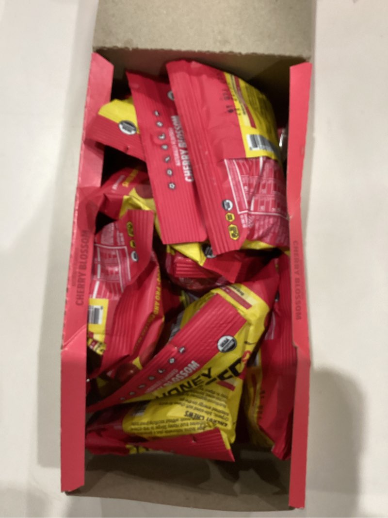 Condition photo showing As Is for Honey Stinger Organic Cherry Blossom Energy Chew, Gluten Free & Caffeine Free, for Exercise, Running and Performance, Sports Nutrition for Home & Gym, Pre and Mid Workout, 12 Pack, 21.6 Ounce Cherry Blossom 1.8 Ounce (Pack of 12)