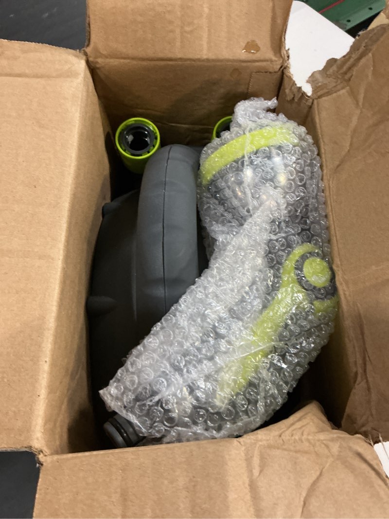 Condition photo showing Good Condition for 50ft retractable garden hose reel, portable hose reel, 45+5ft with 10 patterns spray nozzle, adapts to standard us hose plugs, 50ft hose reel for garden watering car washing pet -green