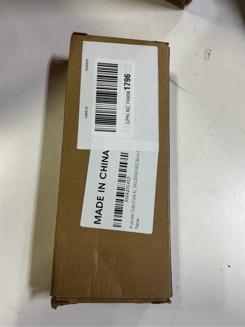 Condition photo showing New/Like New for PROWHEEL Ebike ISIS Crank Arm,127MM/140MM/152MM/160MM/170MM/175MM Electric Bicycle Crank Arm for ISIS Mid Drive Motor,Bosch GEN4,Yamaha PW-X3/PW-X2,BANGFANG M620,Brose Standard/MAG,Panasonic GX0 Black Crankarm 127mm