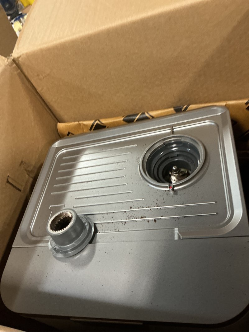 Condition photo showing As Is for cowsar 20 bar espresso machine with grinder & milk frother steam wand, 58mm expresso coffee machines, commercial stainless steel coffee maker for cappuccino and latte, perfect for home and café use