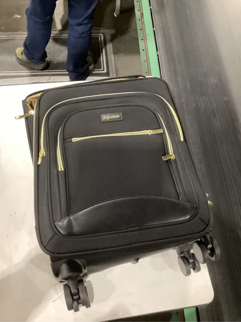 Lifeamar Suitcase black and gold