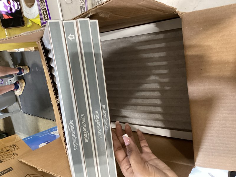 Condition photo showing Good Condition for amazon basics 14x20x1 air filter, merv 8 ac furnace filters, allergy control, electrostatic, removes dust pollen and lint, 6-pack (actual size: 13.75" x 19.75" x 0.75") 14x20x1 merv 8