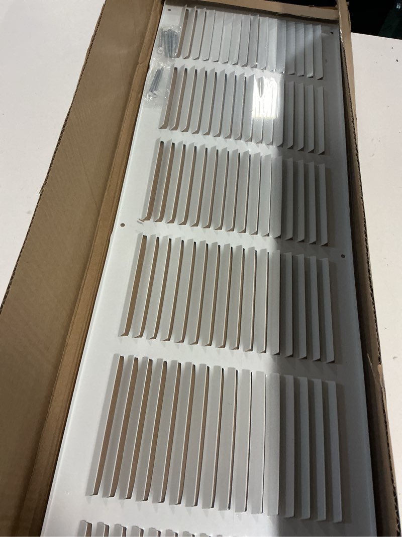 Condition photo showing New/Like New for 30x8 Return Air Grille(Duct Opening Size),Air Return Vent Cover,Flat Vent Cover,Rejillas De Aire Acondicionado para Casa,Return Air Grilles,Outer Dimensions:31.75"Wx9.75"H(30"W x 8"H, Duct Opening)