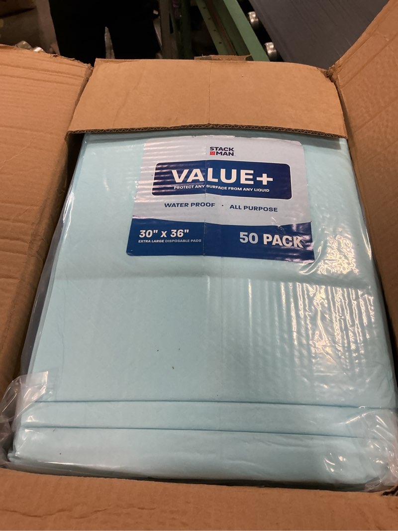 Condition photo showing New/Like New for Chucks Pads Disposable [100-Pack] Adult Incontinence Underpads 30"x 36" Extra Large Super Absorbent Protective Bed Pads, Leak-Proof Pads - Pee Pads for Kids & Adults - Dog & Puppy Training Pads
