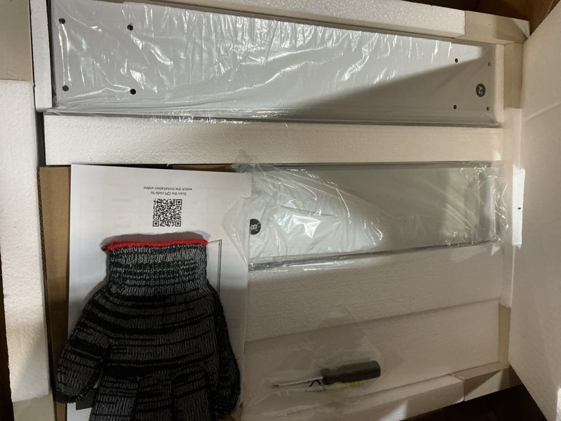 Condition photo showing Good Condition for TETOTE 14 x 18 Medicine Cabinet with Tempered Beveled Mirror Silver Medicine Cabinet Mirror Aluminum Cabinet DTC Hinges, Stepless Adjustable Shelves, Recessed/Surface-Mounted 18"L x 14"W Silver