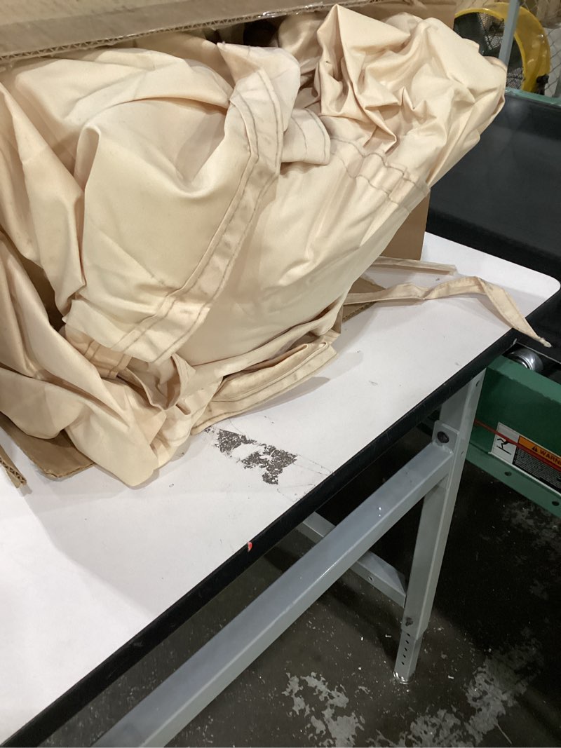 Condition photo showing Good Condition for Alion Home Waterproof Pergola Covers - Pergola Replacement Canopy - Universal Replacement Canopy for Pergola (20' L x 9' W, Beige) 20' L x 9' W Beige