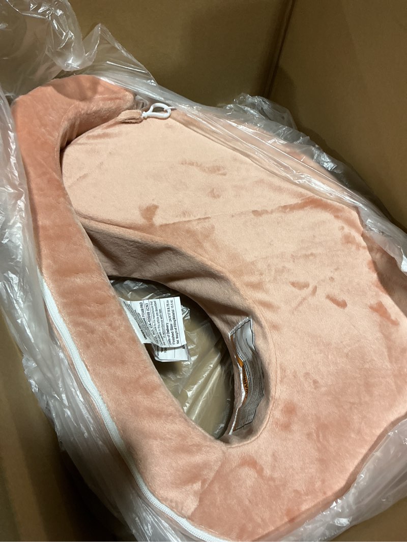 Condition photo showing Good Condition for my brest friend super deluxe nursing pillow - enhanced comfort & ergonomic breastfeeding pillow for ultimate support for mom & baby - adjustable and with handy side pocket, dusty rose dusty rose super deluxe