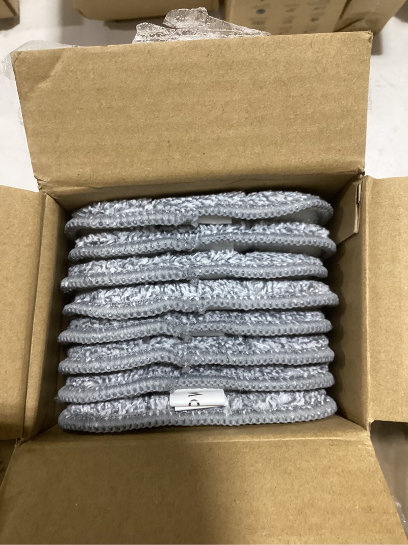 Condition photo showing Good Condition for 8 pack microfiber spray mop replacement pads for swiffer powermop, washable & reusable mop refills for 13 ''-15 '' spray mops, wet & dry cleaning pad for hardwood, tile, marble & pet hair