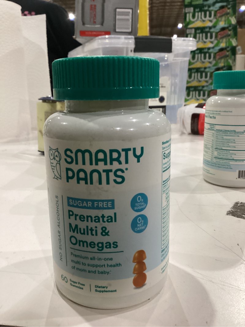 Condition photo showing Good Condition for SmartyPants Prenatal Vitamins for Women, Sugar Free Multivitamin Gummies: Methylfolate, Omega 3 (ALA) Vitamin D3, C, Vitamin B12, B6, A, K & Zinc, Inositol, Erythritol Free, 60 Count (20 Day Supply) Old Formula