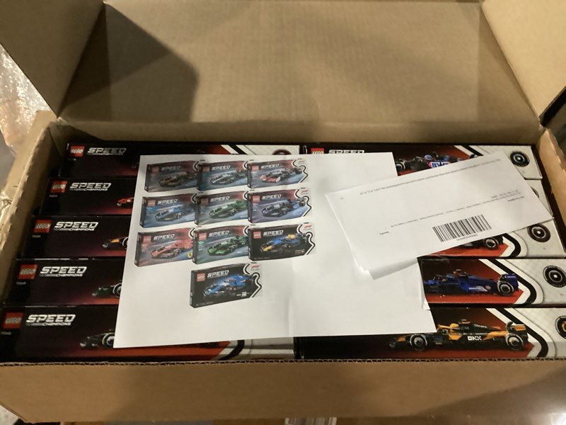 Condition photo showing New/Like New for lego speed champions ultimate formula 1 collector's pack - contains 10 sets in 1 - includes exclusive poster - collectible f1 model car kit - gift for race car fans - 66802