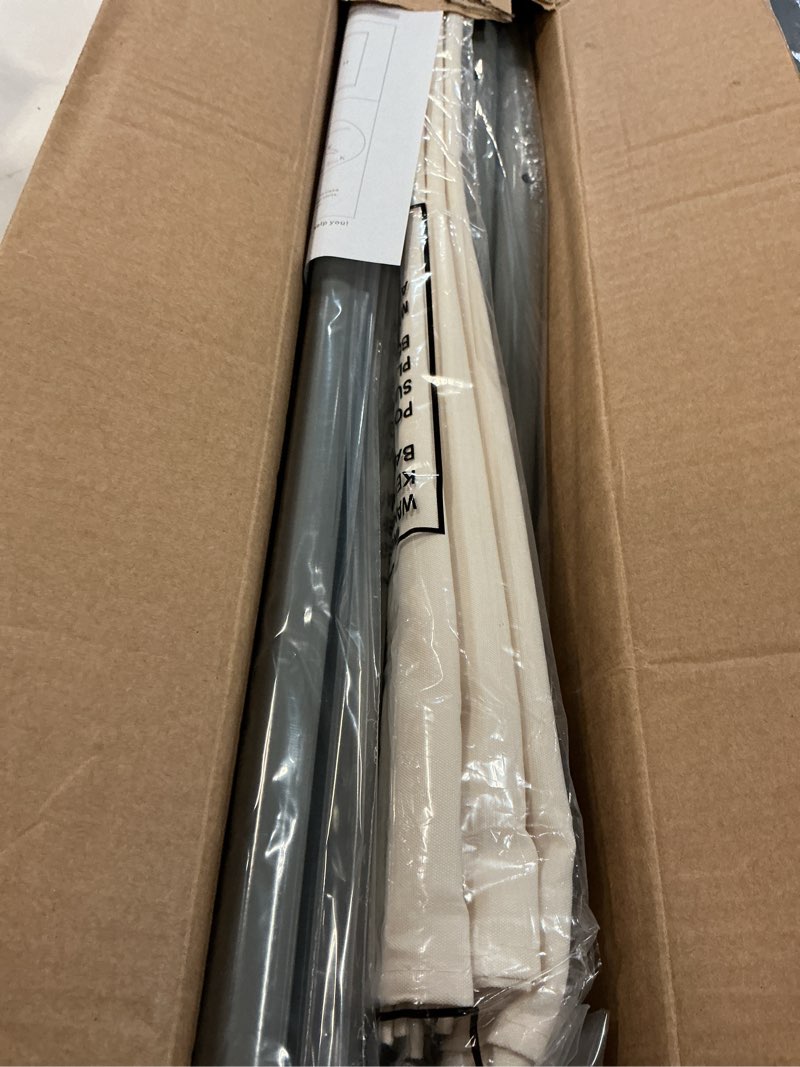 Condition photo showing Good Condition for Spurgehom 3 Panel Room Divider Folding Partition Privacy Screens, Freestanding Fabric Room Panel Portable Room Partition Wall Dividers for Home Office Restaurant, 102" W X 71" H (Beige) Beige 3 Panel