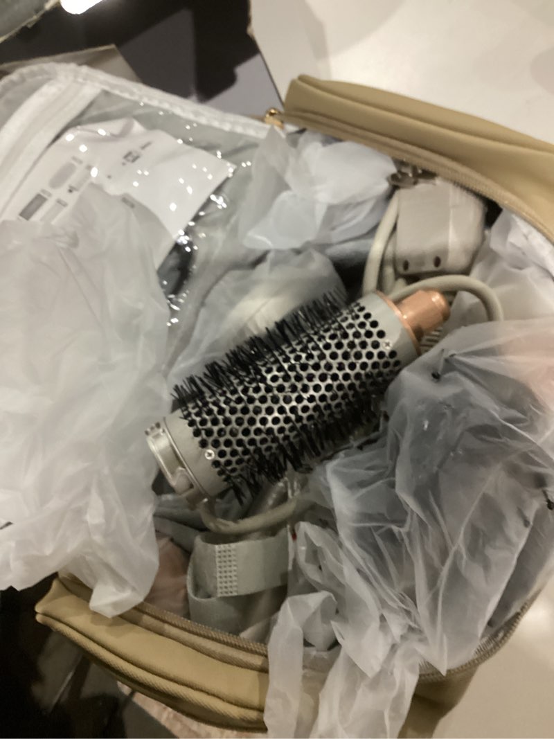 Condition photo showing Good Condition for Ukliss 8 in 1 Hair Dryer Brush & Multi Hot Air Styler–Foldable 110,000 RPM Blow Dryer Brush Tool Set with Diffuser Auto-Wrap Curler for Fast Drying Curling Straightening Hair Daily Styling 1.25'' With Storage Bag