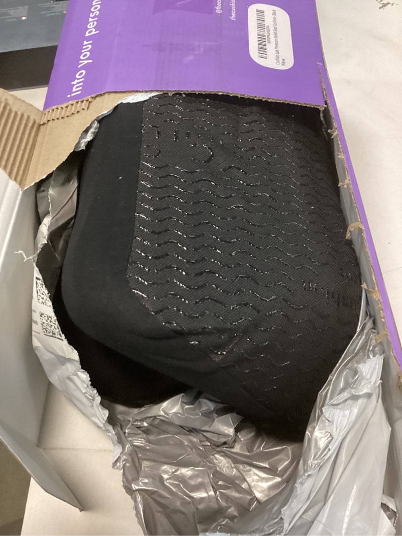 Condition photo showing Good Condition for Cushion Lab Patented Pressure Relief Seat Cushion for Long Sitting Hours on Office & Home Chair - Extra-Dense Memory Foam for Soft Support. Car Pad for Hip, Tailbone, Coccyx, Sciatica - Black