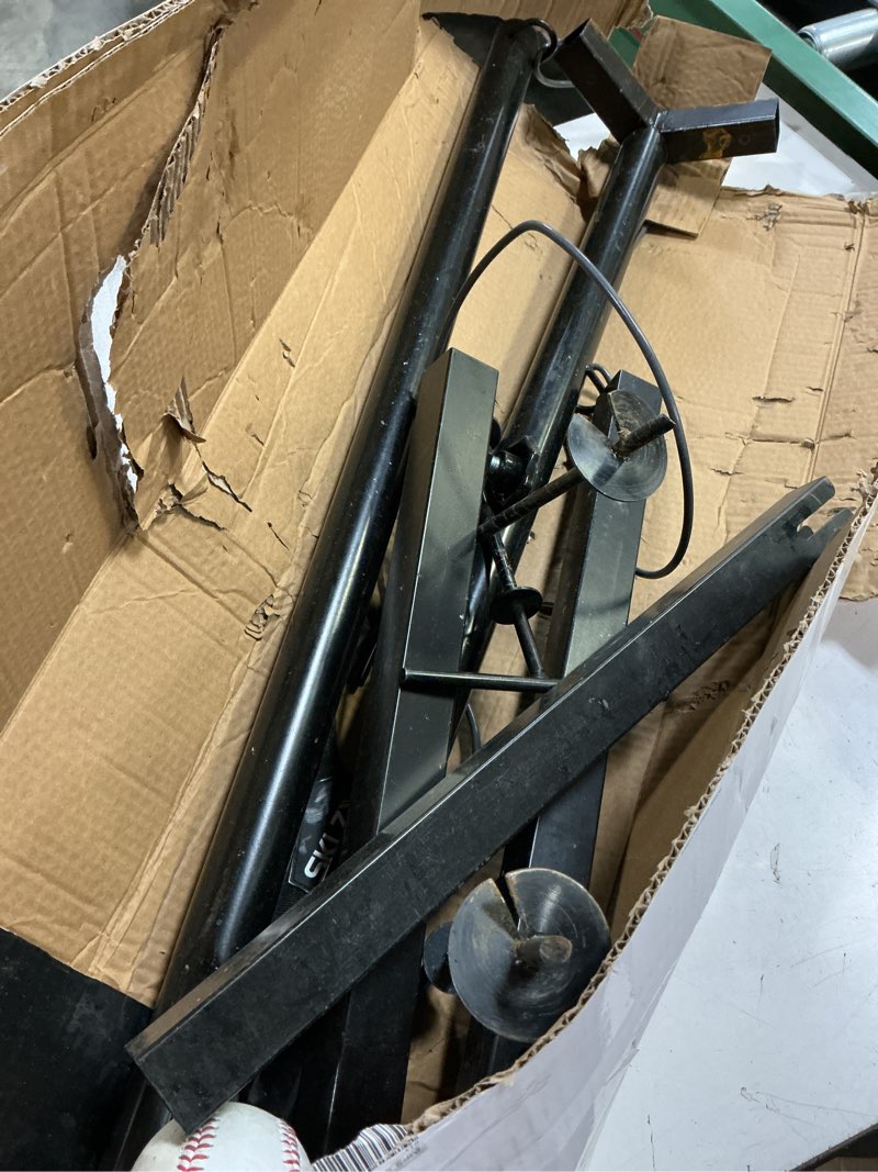 Condition photo showing As Is for sklz hit-a-way portable baseball training-station swing trainer with stand
