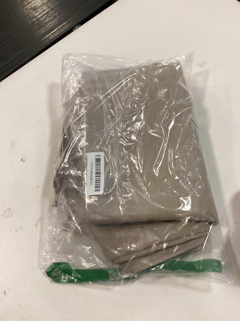 Condition photo showing New/Like New for Fitable Nature Faux Linen Tablecloths Rectangle 60 x 84 Inch - 2 Pack Neutral Table Clothes for 4-6 Foot Tables, Wrinkle-Proof Faux Burlap Table Cover for Dining, Farmhouse, Outdoor Picnic, Camping Nature 60" x 84" (2 Pack)