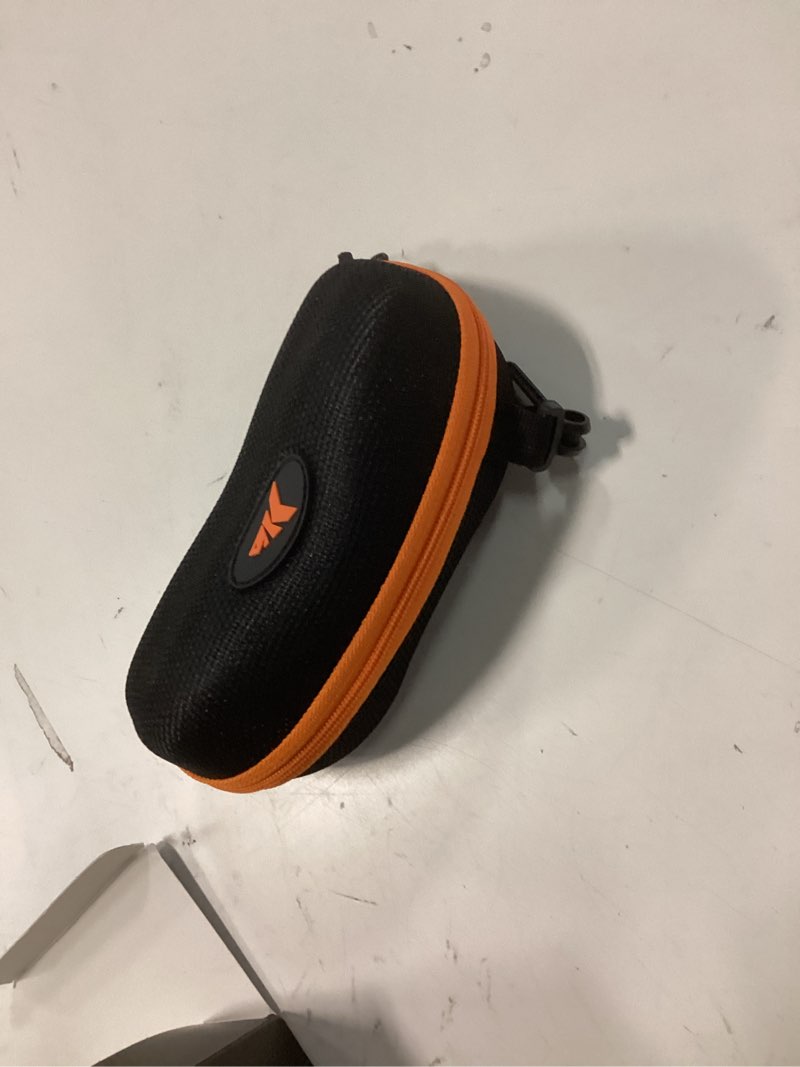 Condition photo showing As Is for kastking huzzah polarized sport sunglasses for men and women, ideal for driving fishing cycling and running,uv protection frame: matte smoke crystal /lens: brown - scarlet mirror