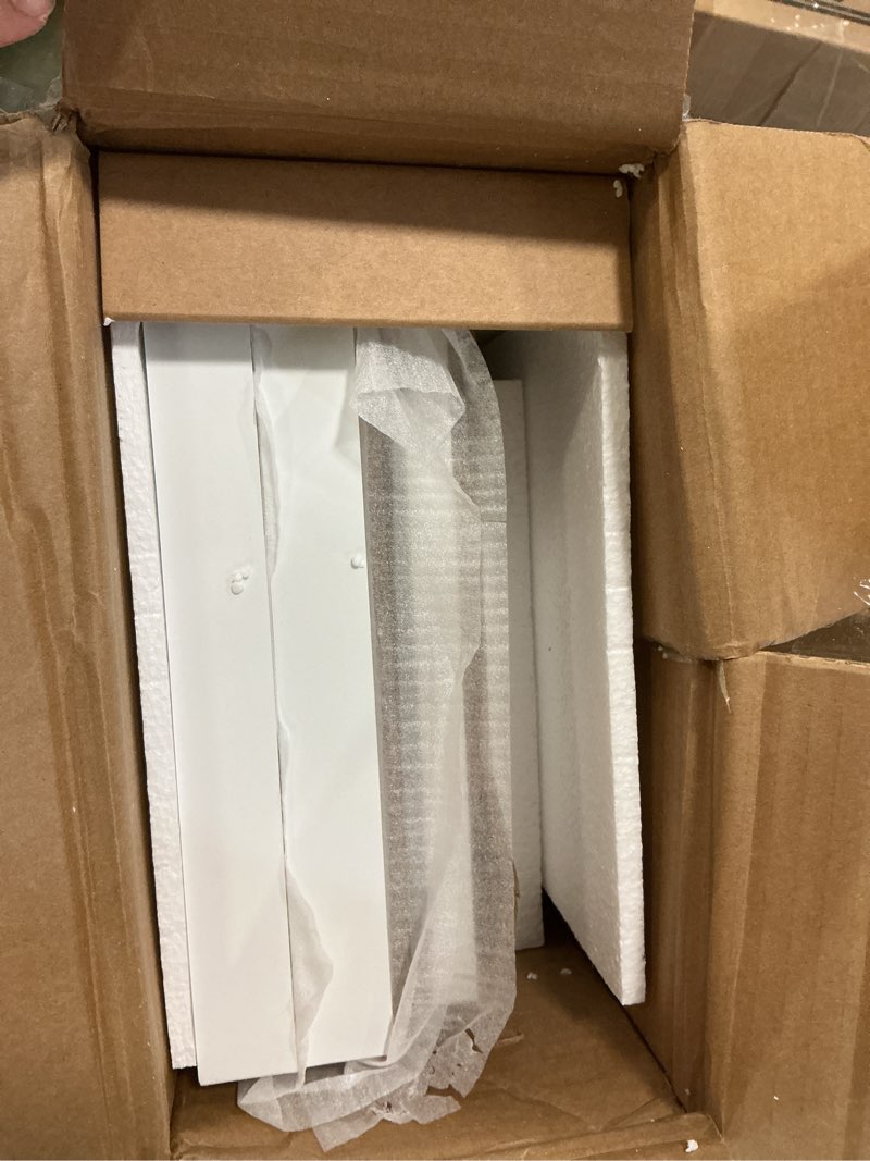 Condition photo showing Good Condition for Versatile 7 Tier Wall Shelf Unit,White Lack Wall Shelf,Display Floating Shelf with LED Remote Control Light 7 Tier White