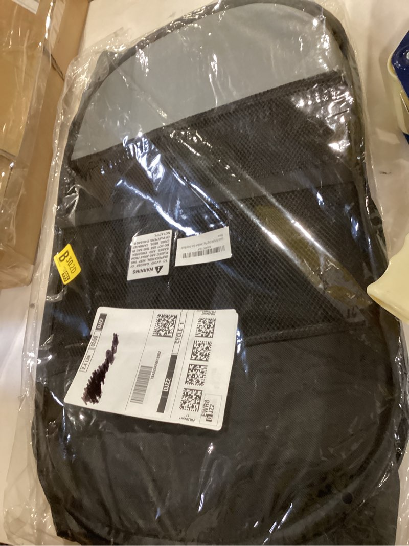 Condition photo showing Good Condition for portable dog playpen for medium dogs, collapsible pet cat kitten puppy playpen indoors outdoors with zipper top cover (medium size, grey-black) grey-black m [35.5" x 35.5" x 23.1"]