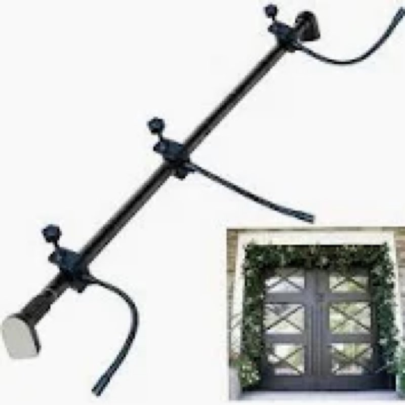 WesGen Garland Hanger for Front Door Frame, Adjustable 17"- 82" Heavy-Duty Garland Holder for Door F