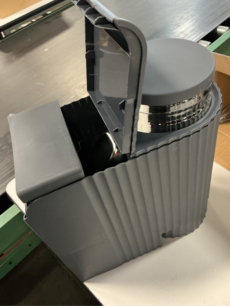Condition photo showing Good Condition for gardner pet automatic gravity cat food feeder and water dispenser stainless steel two-in-one set large capacity dispenser for pets dogs, puppies, kittens-(0.8 gallons x 2) large (0.8 gallon x 2) black grey