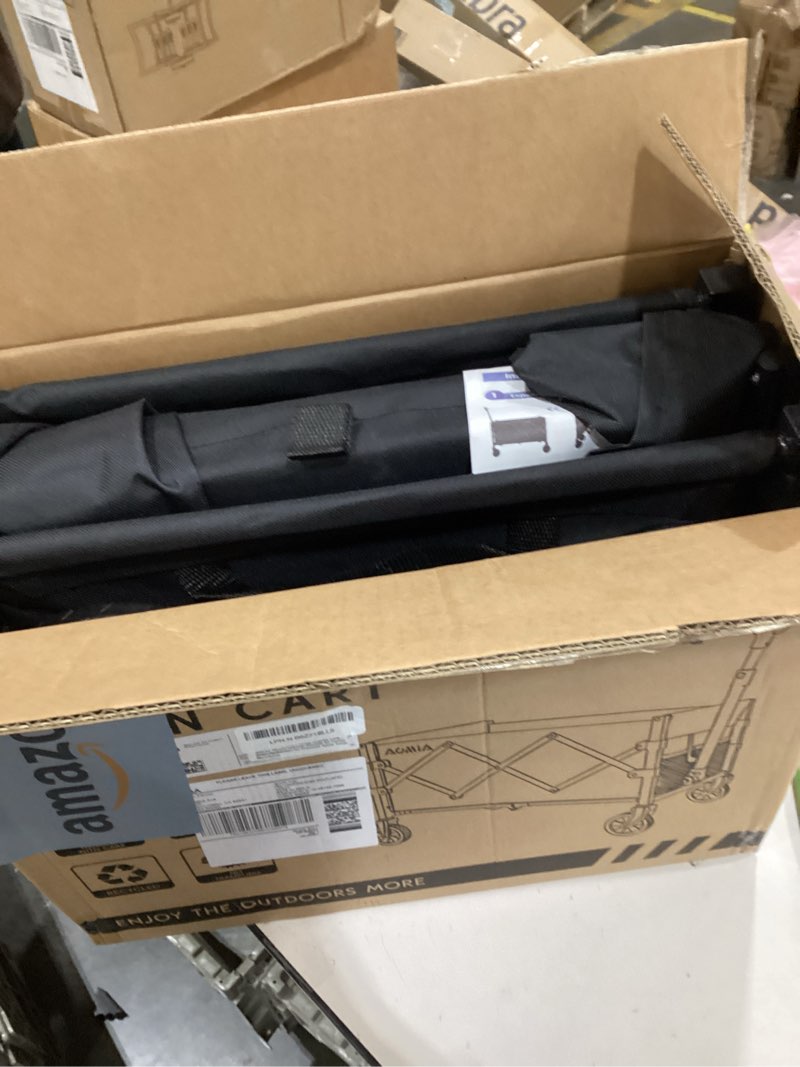 Condition photo showing New/Like New for Collapsible Foldable Wagon with Wheels Heavy Duty Folding Wagons Carts 360LBS Weight Capacity Portable All Terrain Utility Wagon Cart for Groceries Sports Garden Shopping Beach