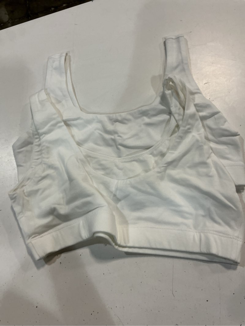 Condition photo showing Good Condition for organic cotton tank bralette (2-pack), m, soft white