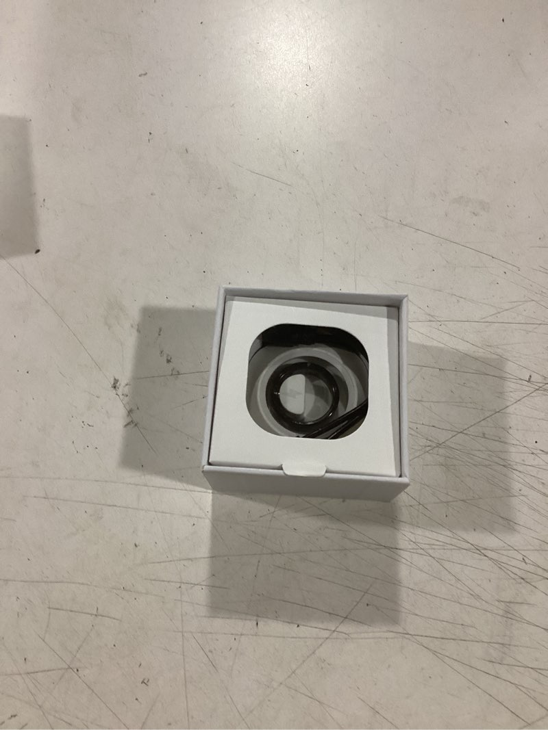 Condition photo showing Good Condition for oura ring 5 - silver - size 9 - world’s smallest smart ring - sleep, activity, women’s health, ai advisor, 1 week of battery life, size before you buy, android & ios compatible ring 9 silver