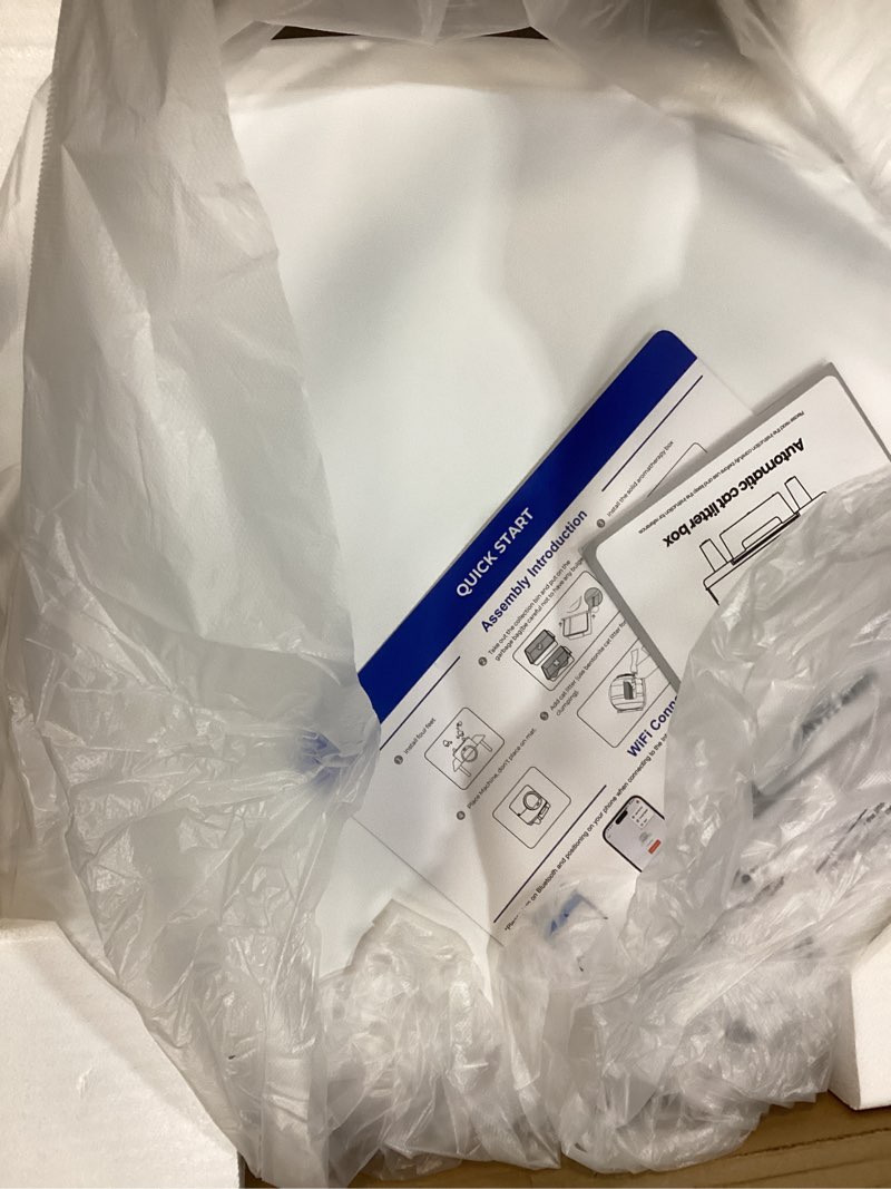 Condition photo showing Good Condition for Automatic Litter Box, Self Cleaning Litter Box, Odor Control, 90L Large Capacity with APP Control and Safety Sensor, Ellenpent, for Multiple Cats, Large Cat, with 3 Rolls Garbage Bags