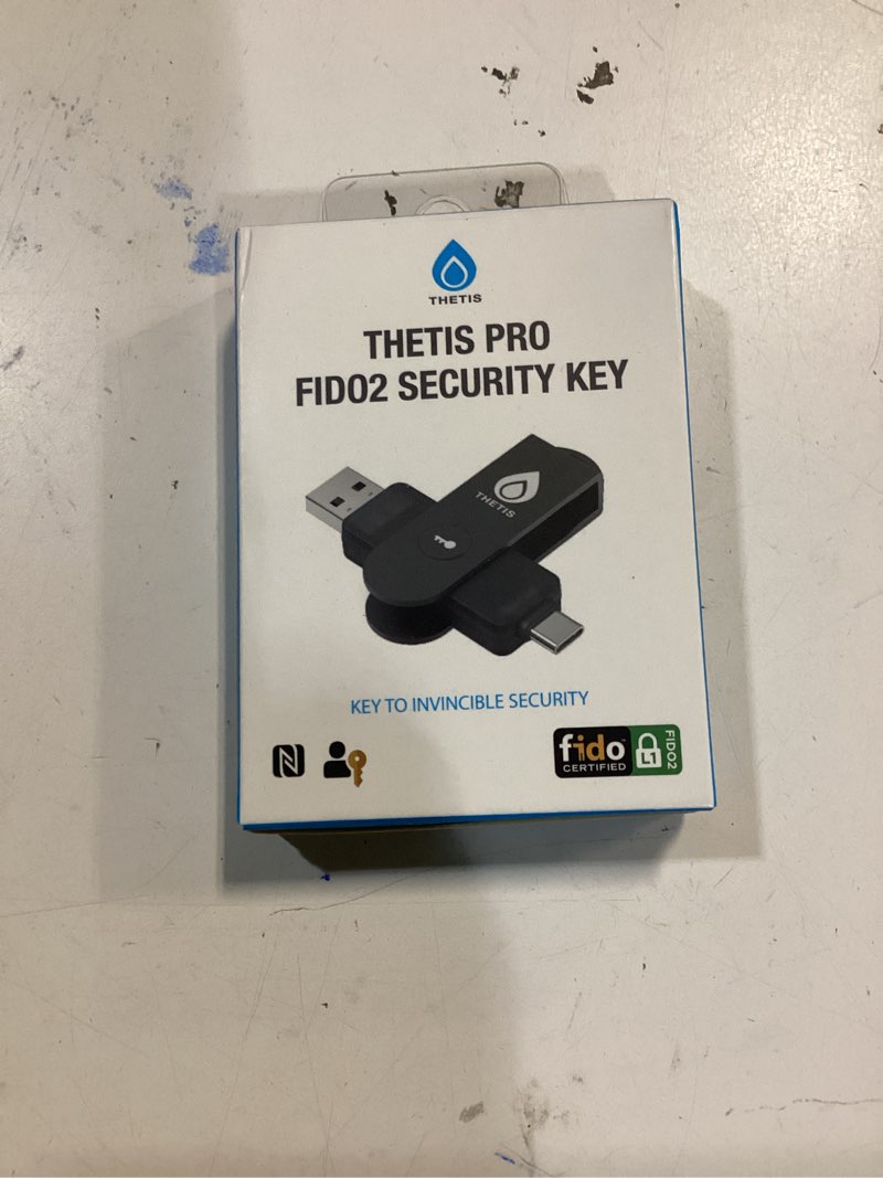 Condition photo showing New/Like New for Thetis Pro FIDO2 Security Key, Two Factor Authentication NFC Security Key FIDO 2.0, Dual USB A Ports & Type C for Multi layered Protection (HOTP) in Windows/MacOS/Linux, Gmail, Facebook,Dropbox,Github