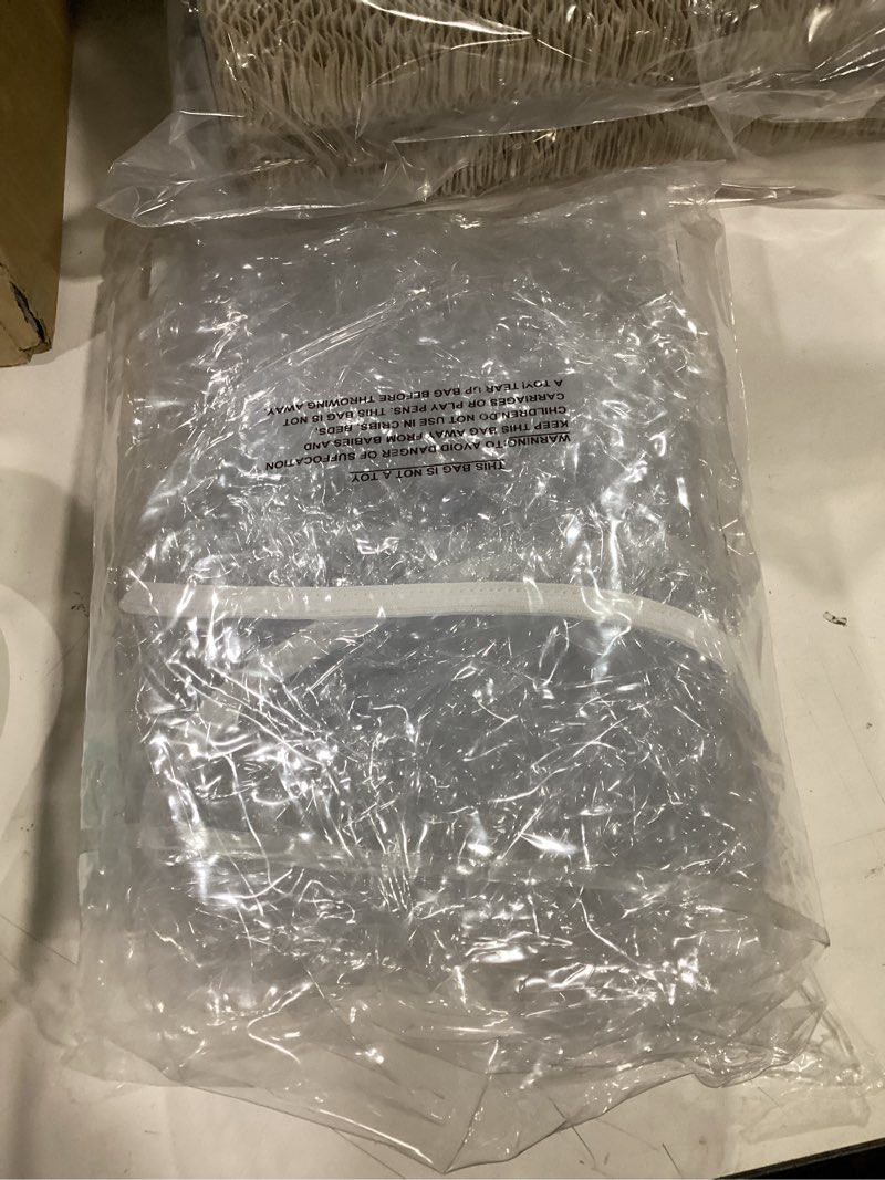 Condition photo showing Good Condition for pioggia clear vinyl oval fitted tablecloth elastic edged table cloth waterproof oil-proof plastic cover best for 42''x60'' oval table only 60" x 42" (oval)