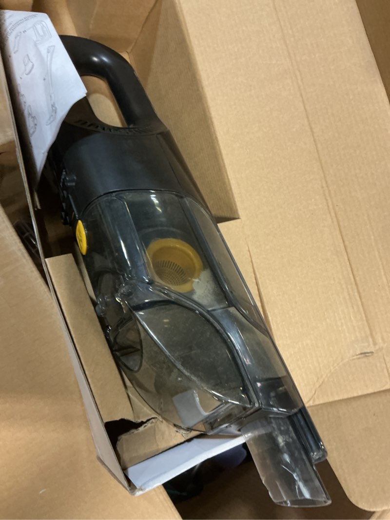 Condition photo showing As Is for Shark UltraCyclone Pet Pro Plus Cordless Hand Vacuum, Powerful Suction, Handheld Vacuum for Car & Home, Pet Power Brush, Crevice Tool, Scrubbing Brush, XL Dust Cup, Black, CH951 (missing parts)