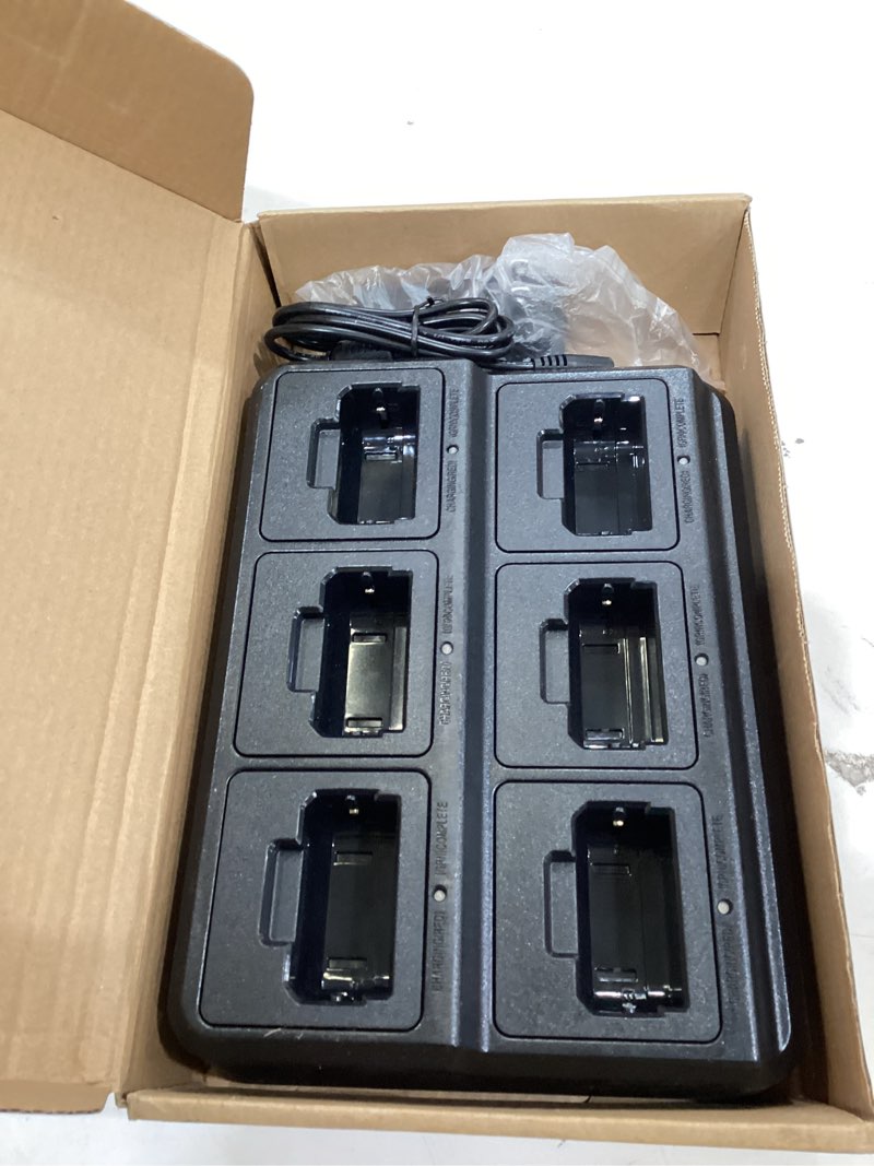Condition photo showing As Is for BAOFENG Six-Way Charger for RT22 T22, Multi-Unit Charging Station Base for BAOFENG T22, Retevis RT22 RT22S RB19 RB19P RB39 RB39P Walkie Talkie, Rapid Charger, Black