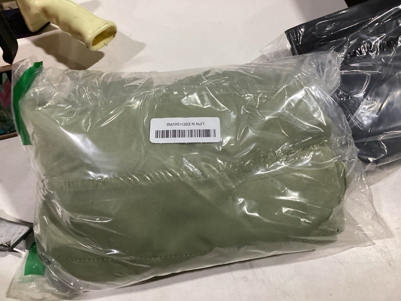 Condition photo showing Good Condition for nicetown light green blackout kitchen curtains 45" length, pair of thermal insulated & energy efficiency drapes for kids' room, linen blend short curtains for basement, w52 x l45 light green 52"w x 45"l (pack of 2)
