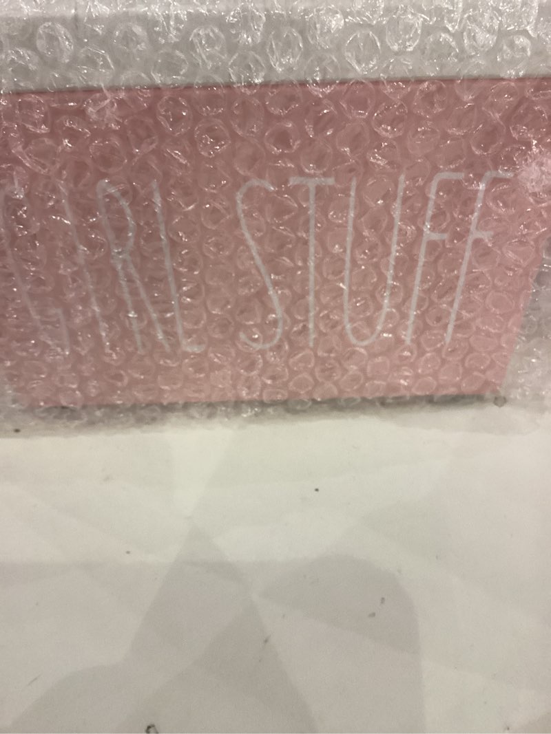 Condition photo showing Good Condition for DRASTAR Tampon Holder for Bathroom, Pink Lady Stuff Box for Bathroom Accessories, Pink Bathroom Decor,Feminine Product Organizer, Pad Organize Case with hinged lid, Shark Week Tampon Storage