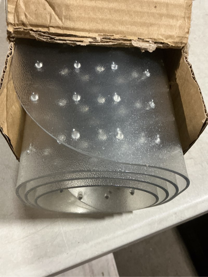 Condition photo showing Good Condition for WASJOYE Office Chair Mat for Carpet, 30" x 48"x0.09" Transparent Desk Chair Mat with Non-Slip Rivets Carpet Protection for Computer Chair and Office Chair 30" x 48" Rectangle for Carpet