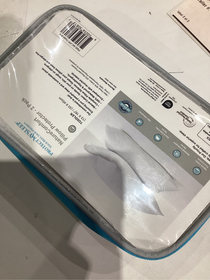 Condition photo showing New/Like New for ProtectMySleep® Cotton Terry Pillow Protectors - 2-Pack, Eco-Friendly, Waterproof & Hypoallergenic Zippered Covers (Standard / Queen)