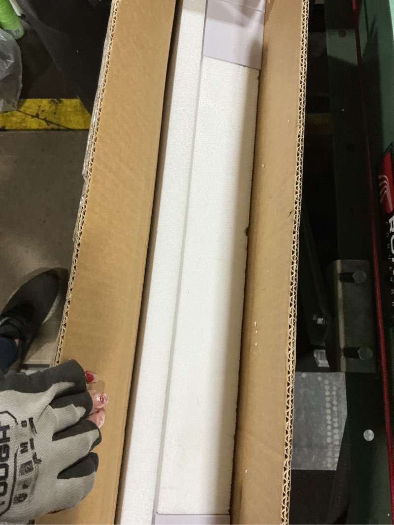 Condition photo showing As Is for Keonjinn Gold Vanity Mirror with Lights, 15 Replaceable Bulbs Hollywood Makeup Mirror with 2 Replacement Bulbs, 3 Color Lights, Aluminum Metal Frame, USB Charging Port, 23" x 18" Large Lighted Mirror 18"L x 23"W Classic Gold