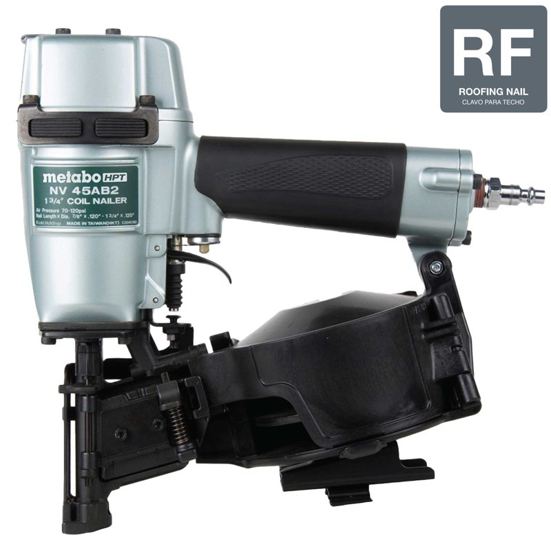 Metabo HPT NV45AB2M 1-3/4 in. Coil Roofing Nailer
