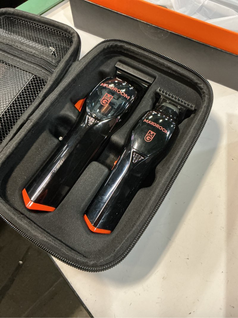 Condition photo showing As Is for cordless professional hair clippers for men - premium home haircut kit