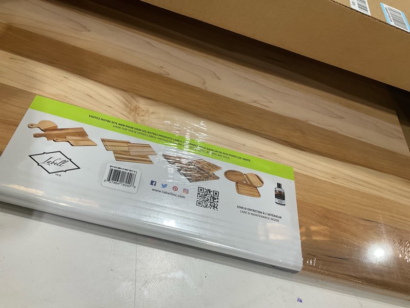 Condition photo showing Good Condition for Labell Large Canadian Maple End Grain Cutting Board, Large Chopping Board for Food Prep, Natural & Durable for Charcuterie, Serving & Styling - 18" x 24" x 0.75"