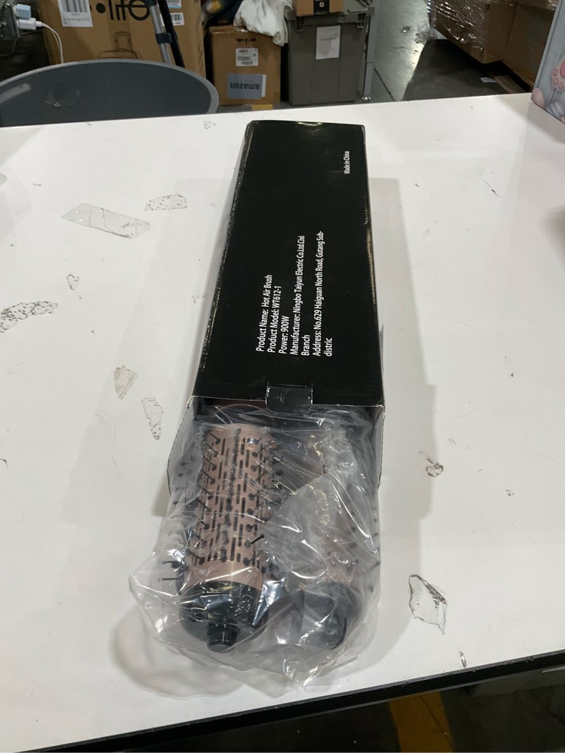 Condition photo showing Good Condition for 3 in 1 rotating hair dryer brush, auto rotating blow dryer brush spinning with 2 brushes (2" & 1.5"), negative ionic brush blow dryer, round brush blow dryer volumize curling 100-120v dark