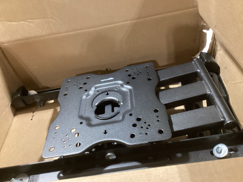 Condition photo showing Good Condition for amazon basics full motion tv wall mount with horizontal post installation leveling for 32" to 86" tvs, black full motion articulating